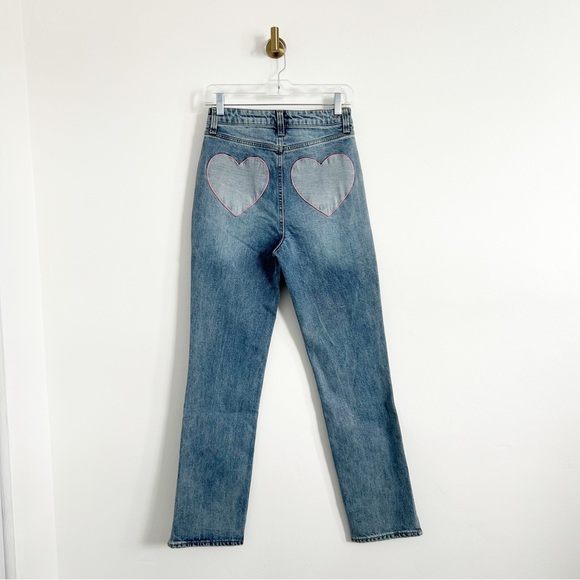 NEW Juicy Couture Venice Heart Shaped Back Jeans Size 26 - Picture 7 of 9